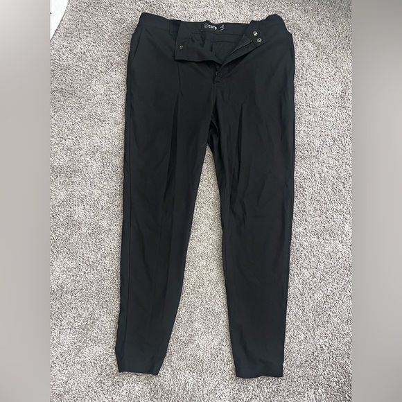 CUTS Black Slim Fit Jogger Pants Mens Modern Minimal Athleisure XL - Picture 3 of 9